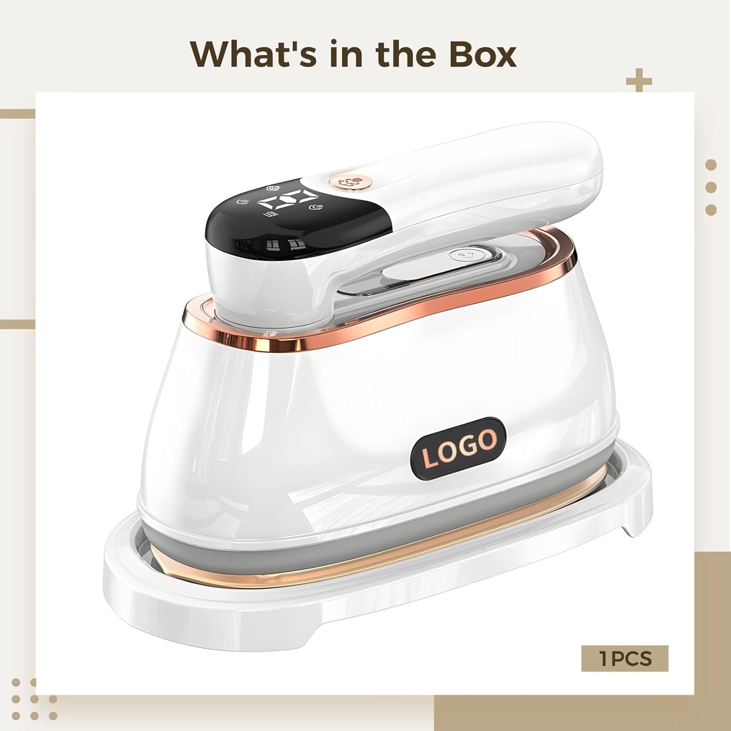 Handheld Steamer Iron, 1200W, Ceramic Plate, 180Ml Water Tank, 20S Heat, 3 Steam Settings, for Cotton, Wool, and Linen