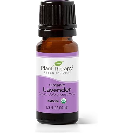 Plant Therapy Organic Lavender Essential Oil 100% Pure, USDA Certified Organic, Undiluted, Natural Aromatherapy, Therapeutic Grade 10 mL (1/3 oz)