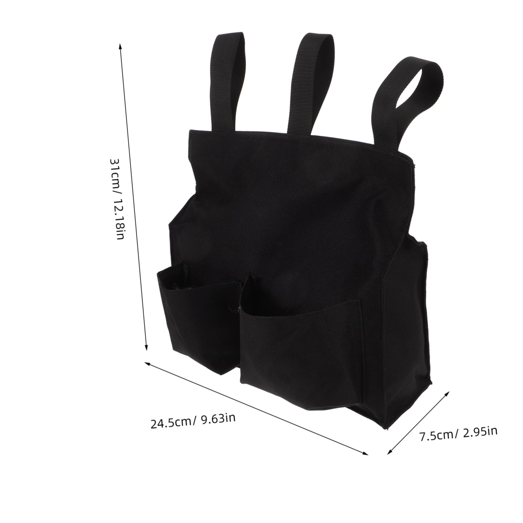 Abaodam Baseball Ball Pouch Large Capacity Ball Bag for Referee Oxford Fabric Side Storage Comfortable Adjustable Belt