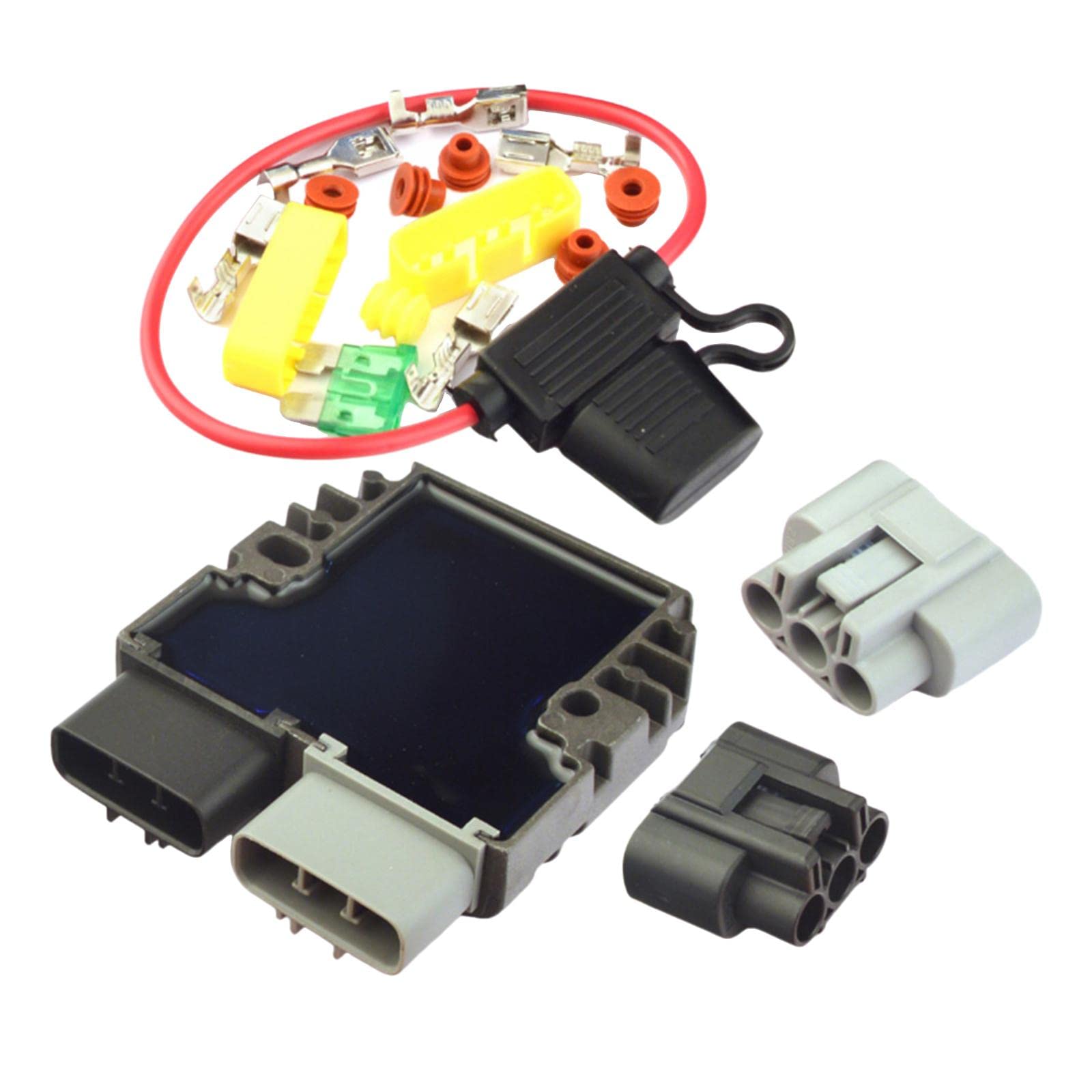 Amagogo Spannungs Motorrad Gleichrichter Aluminium Zubehör Ersatzteile Passend Ersatz Langlebig für Mosfet FH020AA FH012AA Reparatur Werkstatt