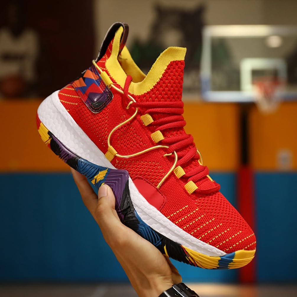 Męskie buty do koszykówki, buty sportowe, amortyzujące wstrząsy, oddychające, do koszykówki, męskie, lekkie buty sportowe, do biegania, antypoślizgowe, sportowe sneakersy, bsk f26, 44 EU