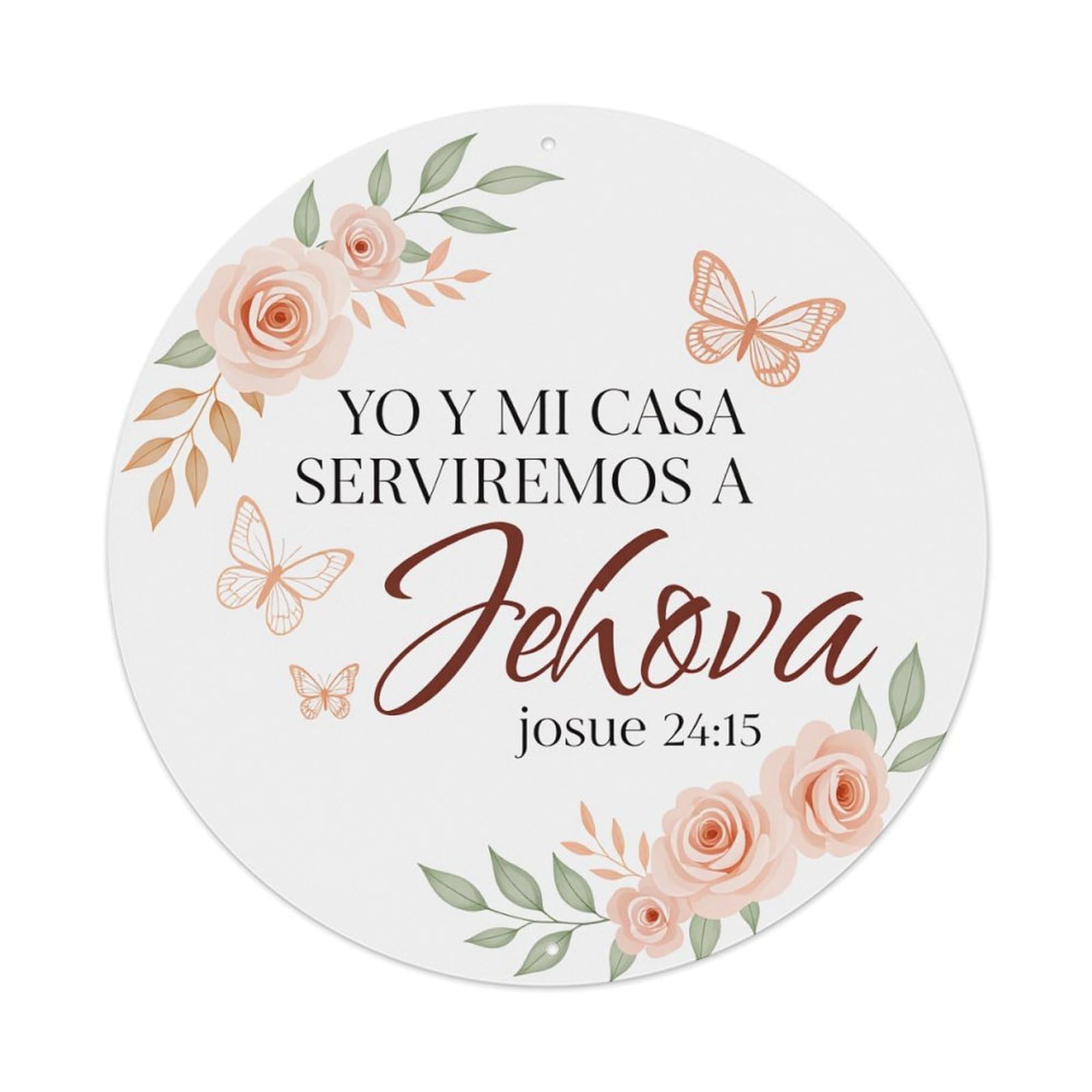 Floral Butterflies Roses Leaves Text Metal Tin Sign Vintage Garden Bedroom Cafe Bar Man Cave Home Wall Decor Metal Poster 8x8 inches