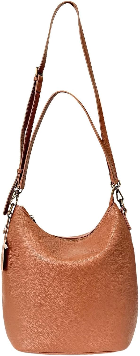 Eiyye Hobo Purse for Women Crossbody Bag Genuine Leather Bag Shoulder Purse with Adjustable Strap Medium Purses for Daily Commute Shopping & Travel | Cowhide leather, Soft & Lightweight, Medium Size Bag, Go-With-Anything - Image 9