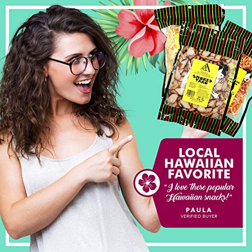 Snack Hawaii Dried Seafood Combo Gift Box - 3-Pack Dry Cuttlefish Snack Set With An Assortment Of Sweet, Salty, Spicy Flavors - Healthy Hawaiian Jerky Made In Japan - Low Fat And Calorie Ingredients #TOP2