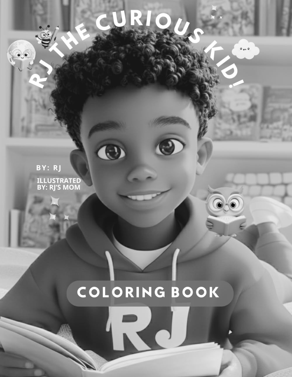 RJ The Curious Kid! - Coloring Book