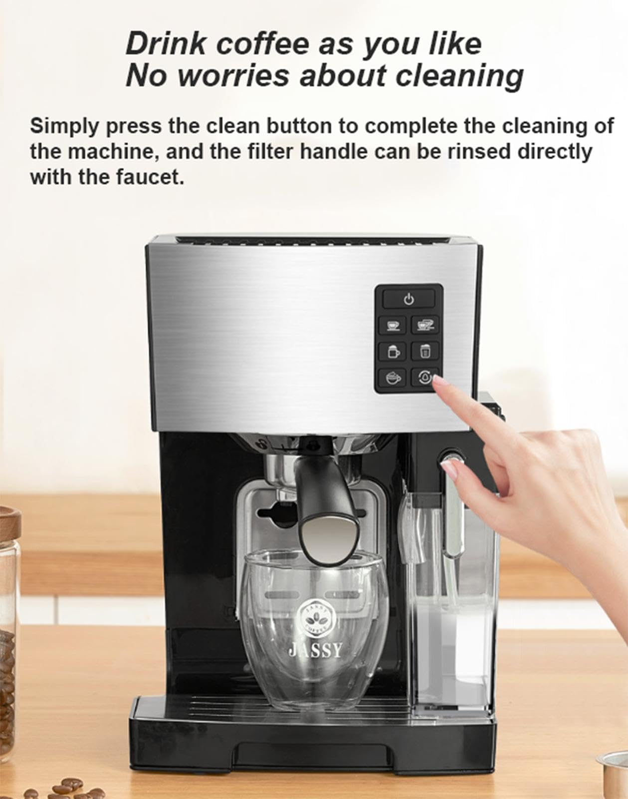 Amazon.co.jp : 全自動エスプレッソマシン 19 バー、プロ仕様のミルク