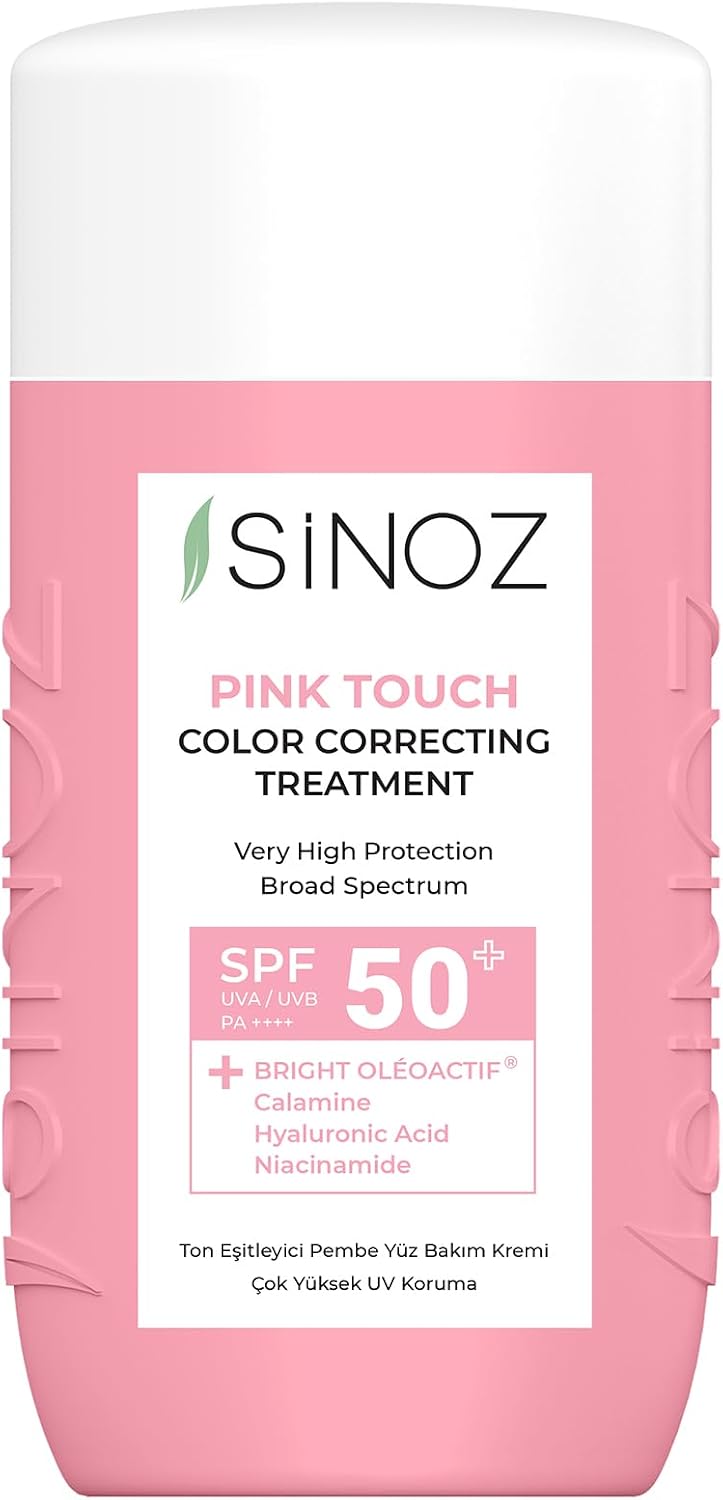 Sinoz, Pink Touch Color Correcting Treatment With SPF50+, Mineral Sun Filters 50 ml