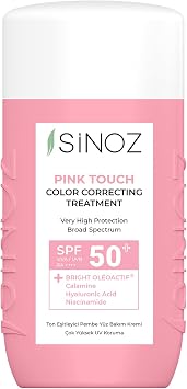 Sinoz, Pink Touch Color Correcting Treatment With SPF50+, Mineral Sun Filters 50 ml