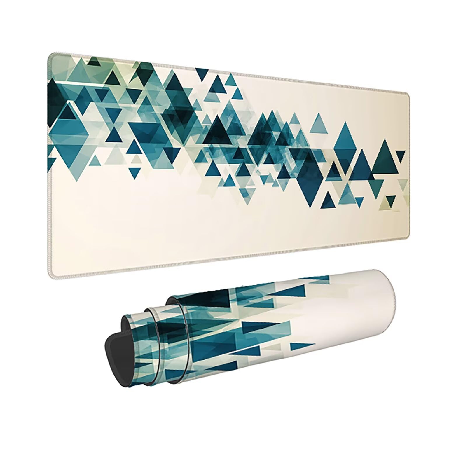 Podkładka pod mysz do gier XXL geometria beżowa, podkładka pod mysz XXL - 1400 x 600 x 3 mm - podkładka pod mysz matowa, bardzo duża tkanina dla graczy, podkładka pod mysz do gier - 43967