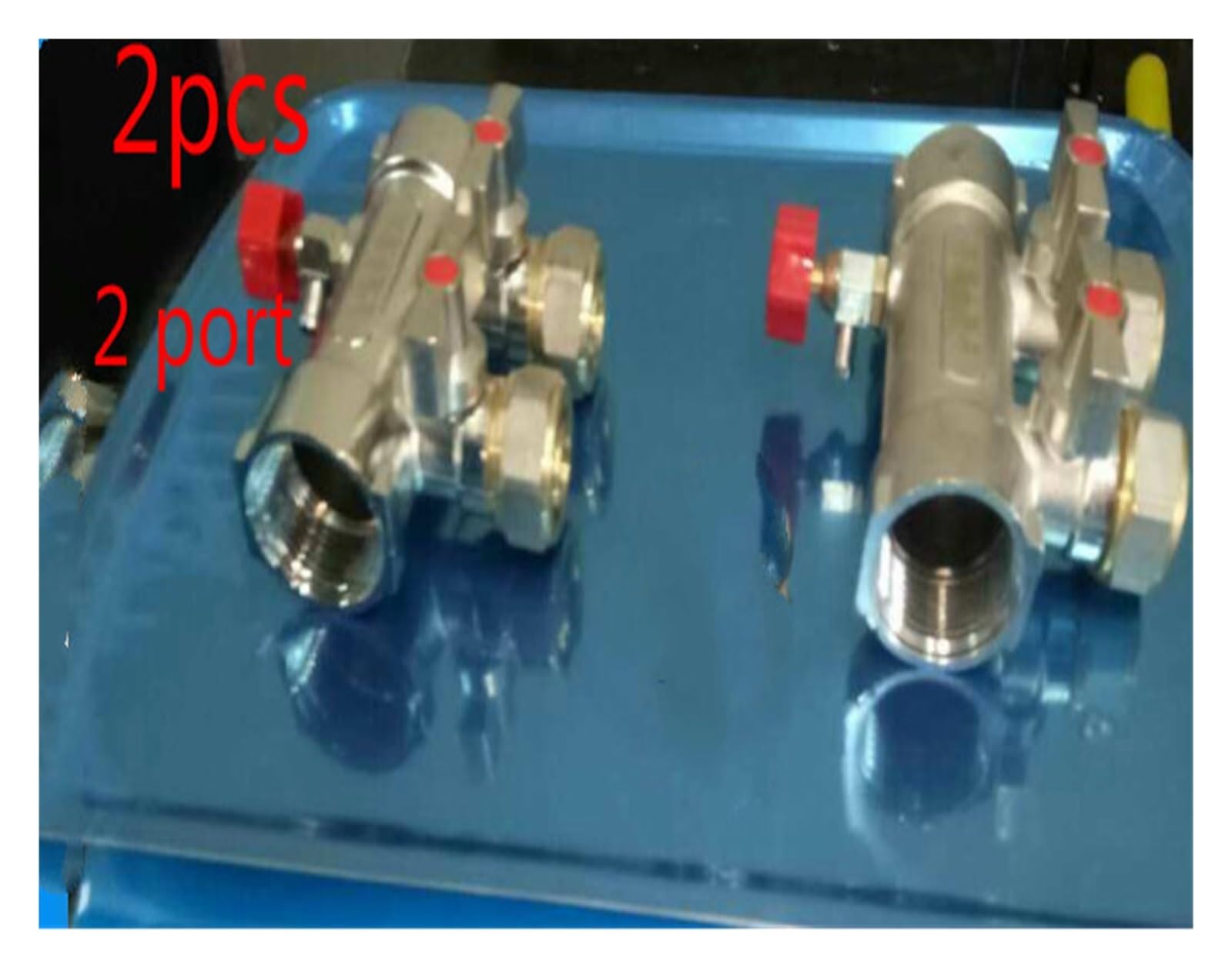 Collettore for Riscaldamento a Pavimento radiante in Ottone da 2 Pezzi 2 Porte - 6 Porte for 1/2 Pex(4 Port)