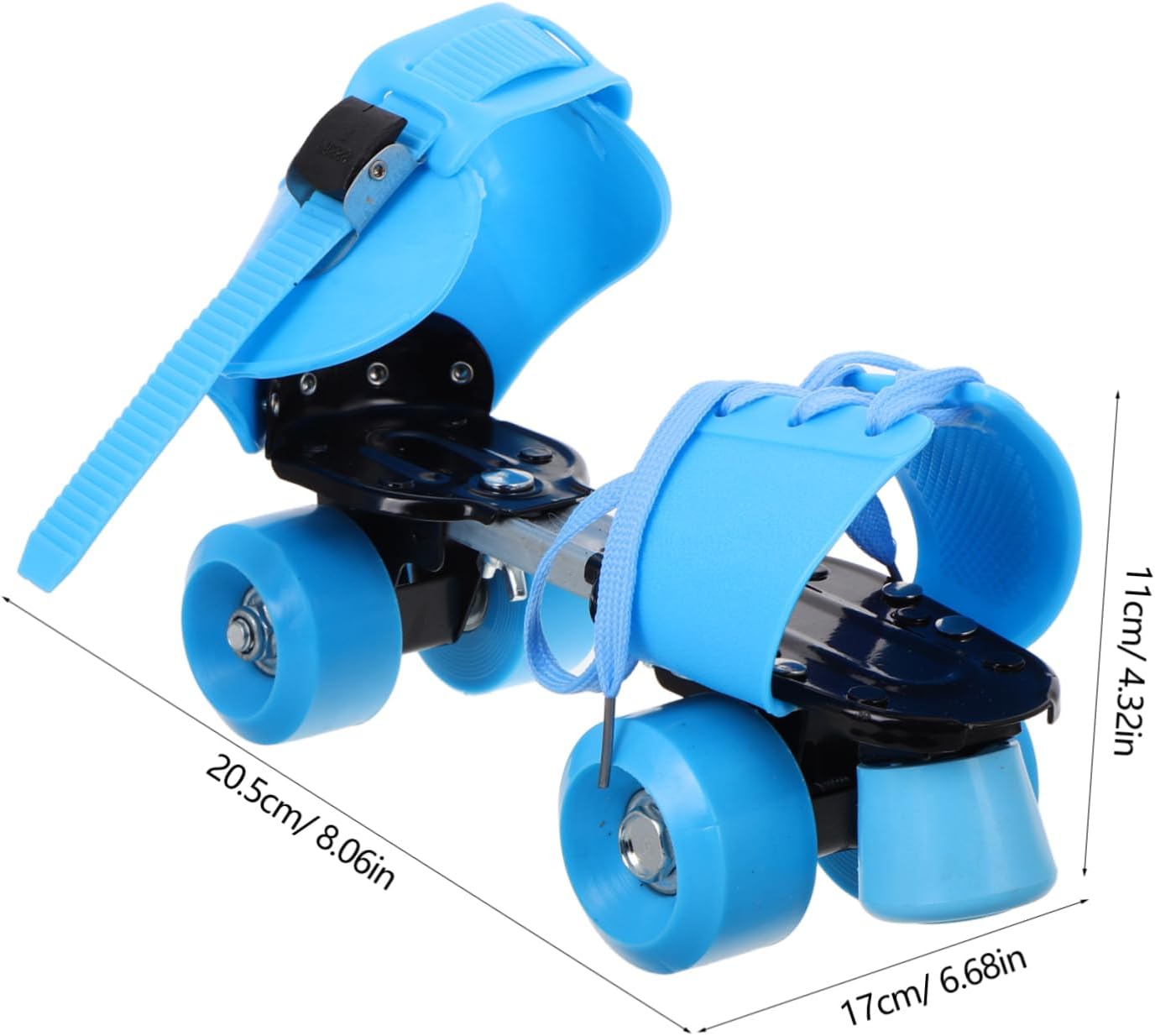Boy Girl Adjustable Roller Skates Simple Double Row Design for Improved Balance and Stability for Boy Girl Ages for Beginners and Easy to Use