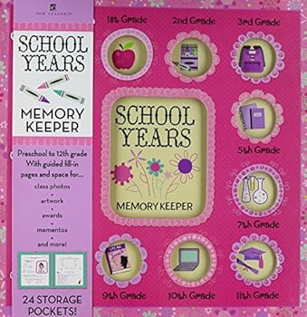 Hardcover School Years Memory Keeper Pink Modern Floral Book