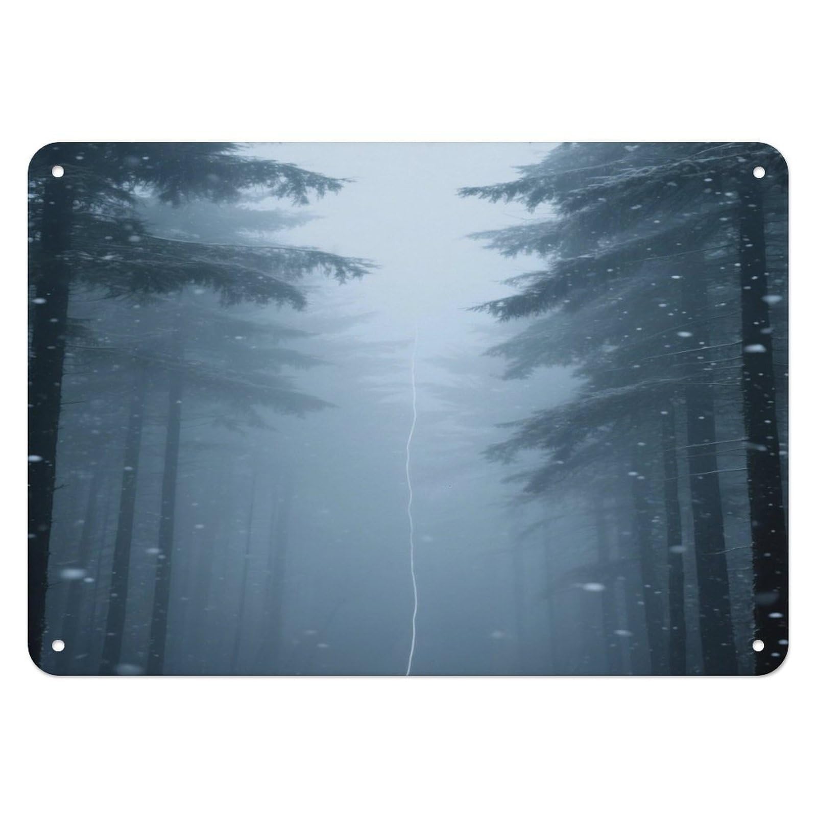 Fekiloot Style Giant Trees Wall Decor Iron Painting Metal Sign