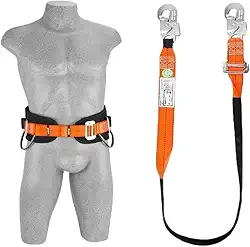 Cinto + Talabarte Posicionamento - Poste Eletricista Epi Cintura Fita