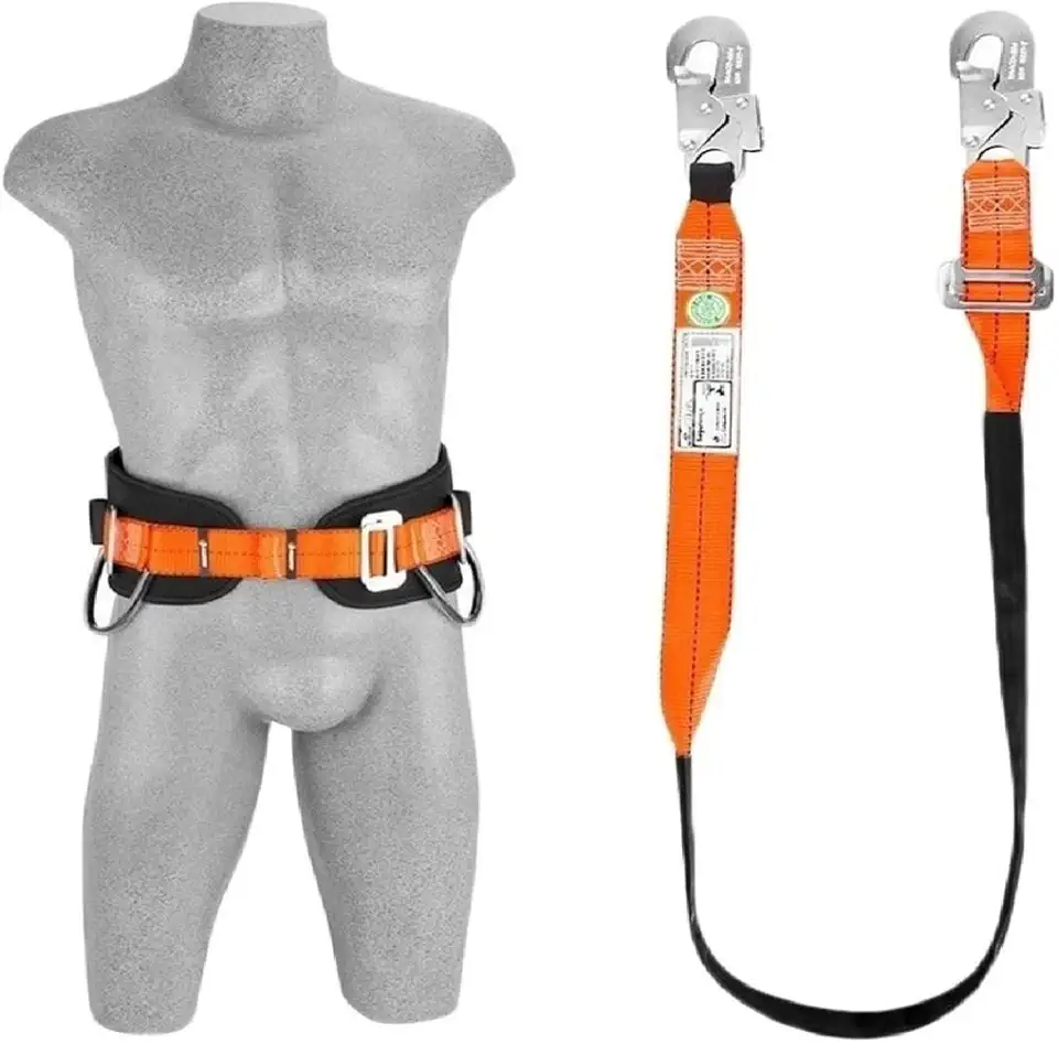 Cinto + Talabarte Posicionamento - Poste Eletricista Epi Cintura Fita