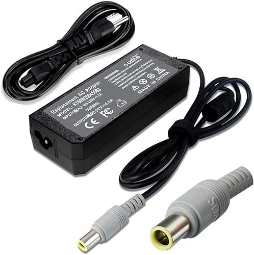 Cargador adaptador de CA de 90 W, 20 V, 4.5 A, compatible con Lenovo Thinkpad T60 T61 T400 T410 T420 T430 T500 T510 T520 T530 X60 Z60 X200 X201 X220