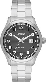Relógio orient solartech relógio masculino prata aço inoxidável mos