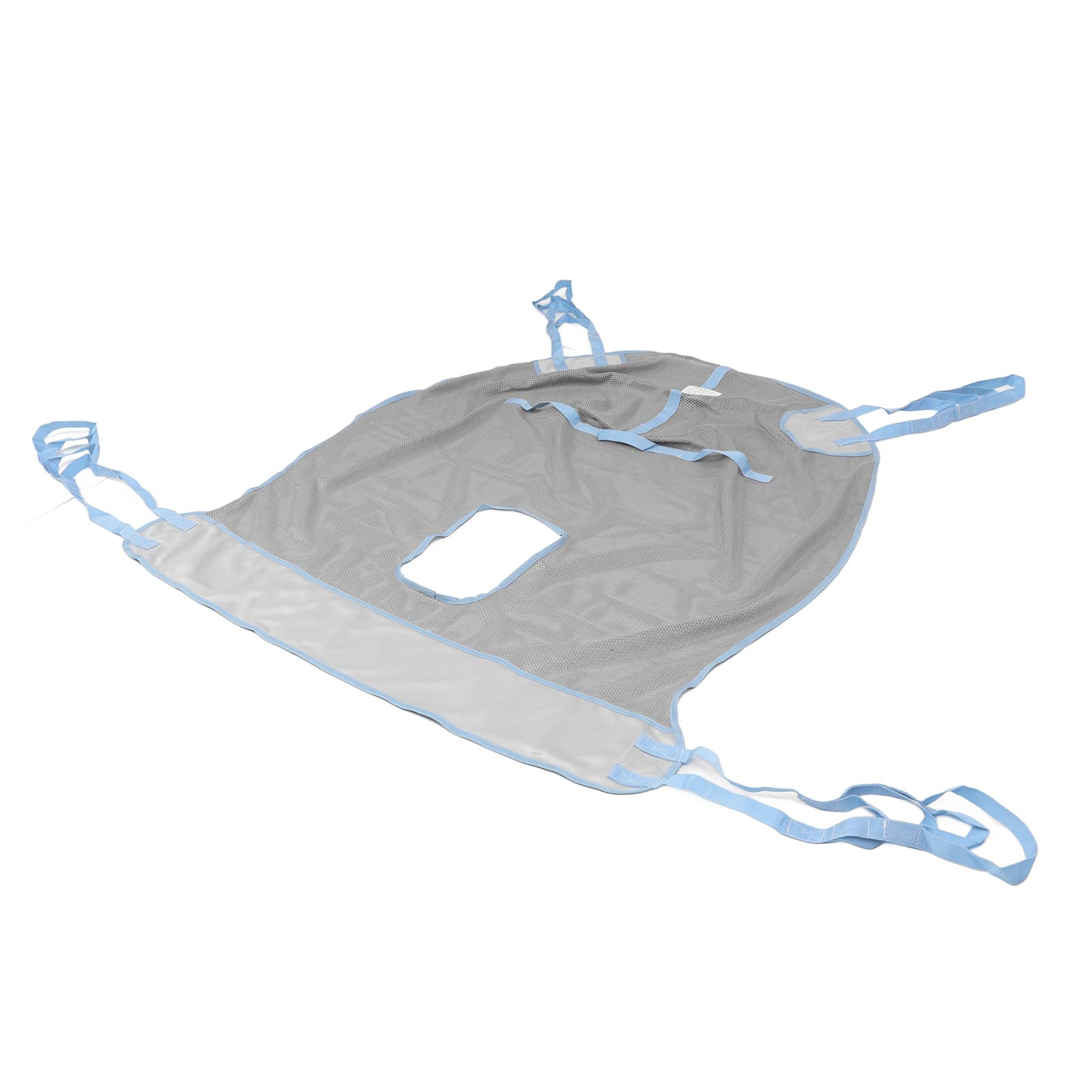 Patient Aid Full Body Mesh Commode Patient Lifts Slinger, Mesh Breathable Patient Lifts Slinger, Patient Lifts Slinger 4 Positions, 230KG Capacity, Directional Grip Ideal for Patient Transfer (L)