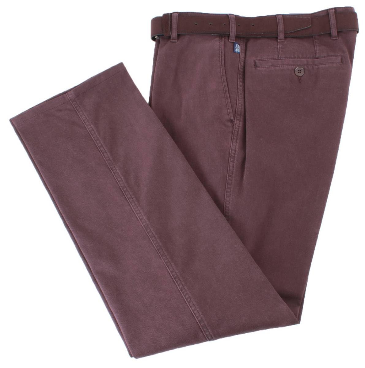 Bruhl Mens Montana Casual Trousers - Red - W34 L32