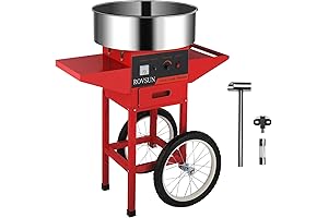 ROVSUN Commercial Cotton Candy Machine Cart - The Sweetest Treat for Any Occasion!