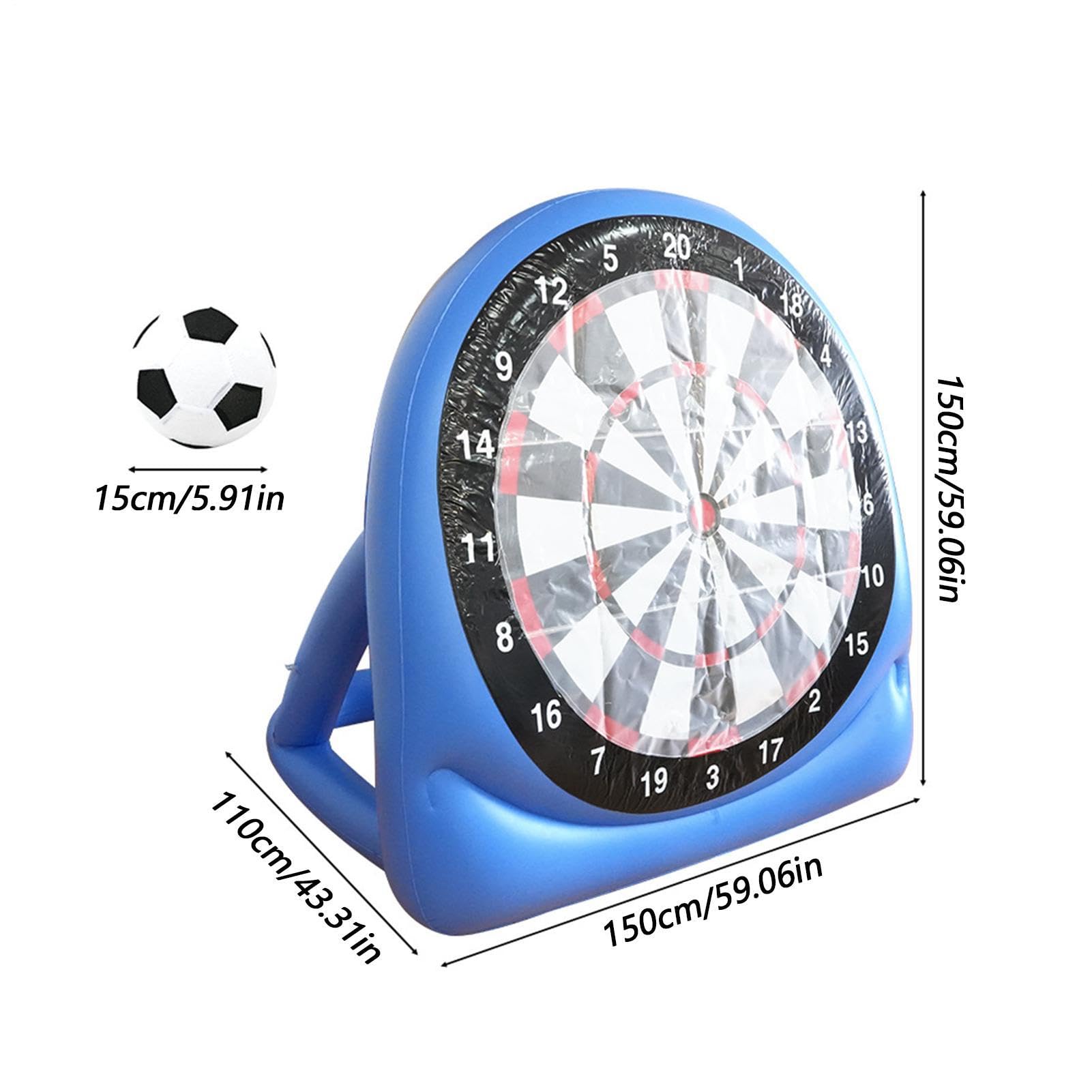 Target Soccer Board – 150 cm Große Fußball-Target-Dartscheibe, Aufblasbare Fußbälle, Dartscheiben | Outdoor-Dart-Wurfspiel Mit 2 Fußbällen, Für Outdoor-Kinder, Mädchen, Teenager, Rase
