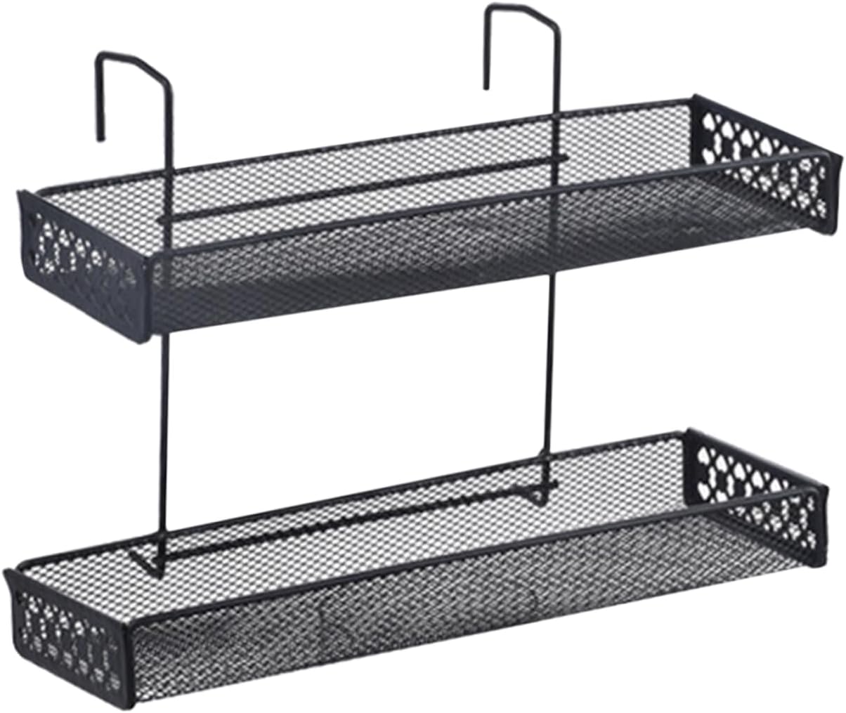 Multi-Layer Hanging Plant Rack for Office and Balcony Metal Storage Shelf Door Design for Flower Pots and Indoor Plants Sturdy and Stylish Organizer