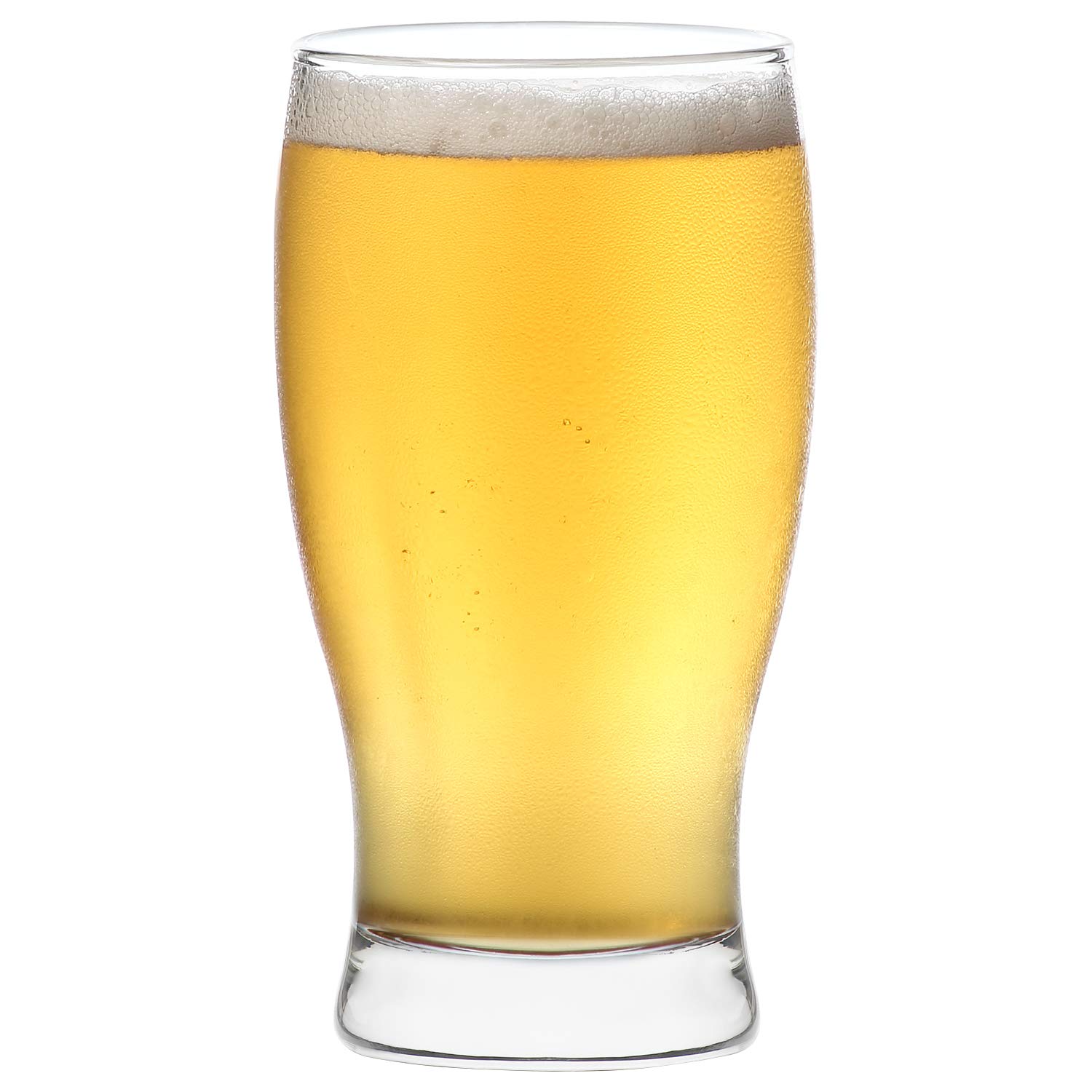 LAV 6 pieza Belek Tulip pinta de cerveza de cristal Set - Ampliación de estilo clásico de bulbo Forma Craft Beer Glasses Ale - Claro - 580 ml