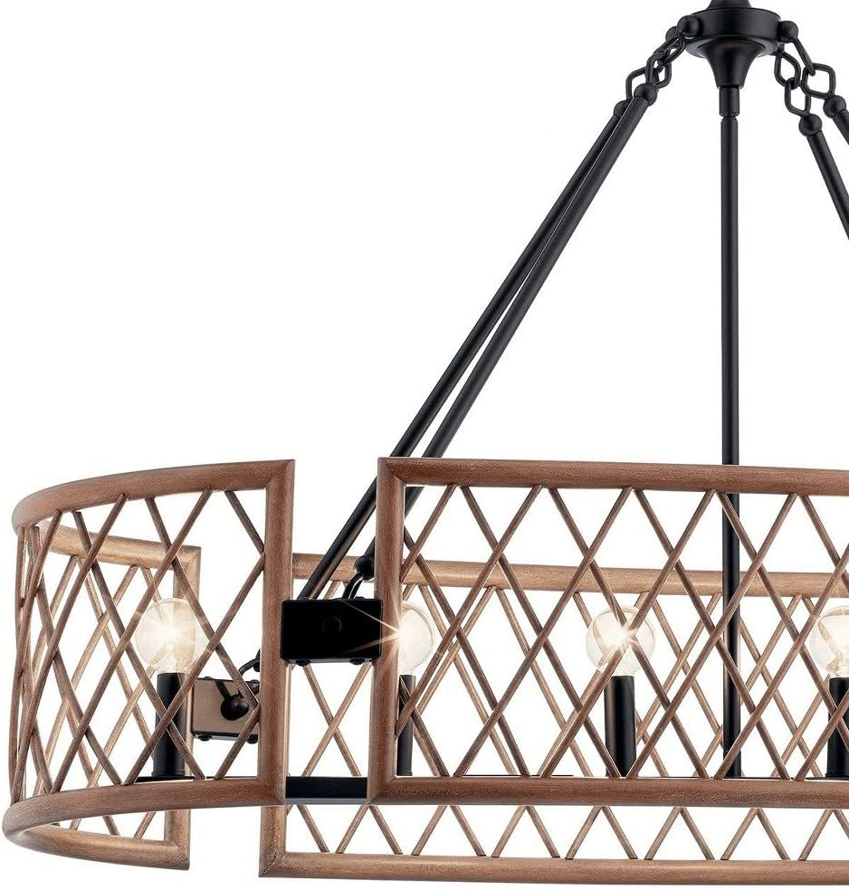 Oana Chandelier Wht Wood