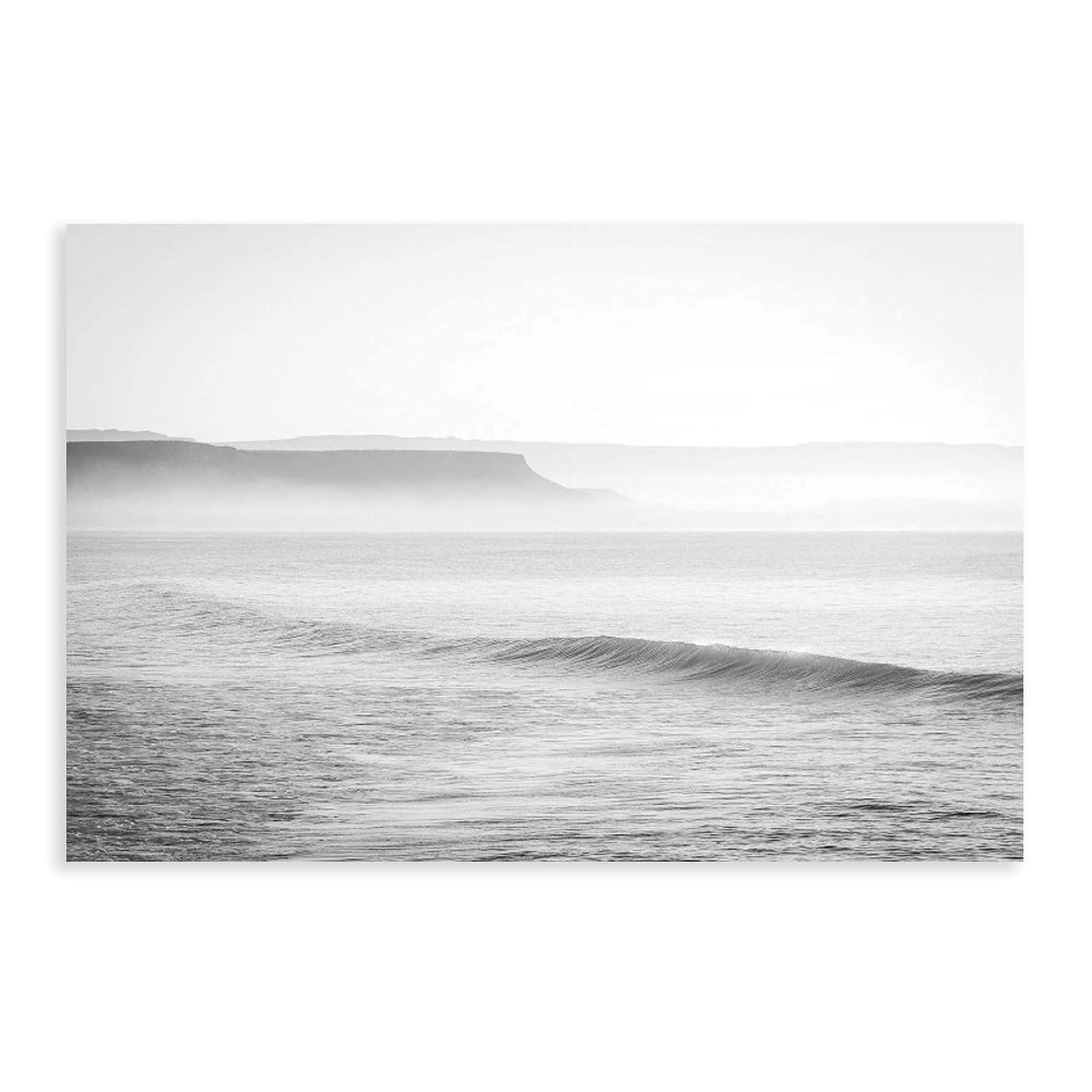 Bareronor Baja Sunset Ocean Canvas Poster Bedroom Decor Landscape Office Room Decor Gift 12" L X 18" W