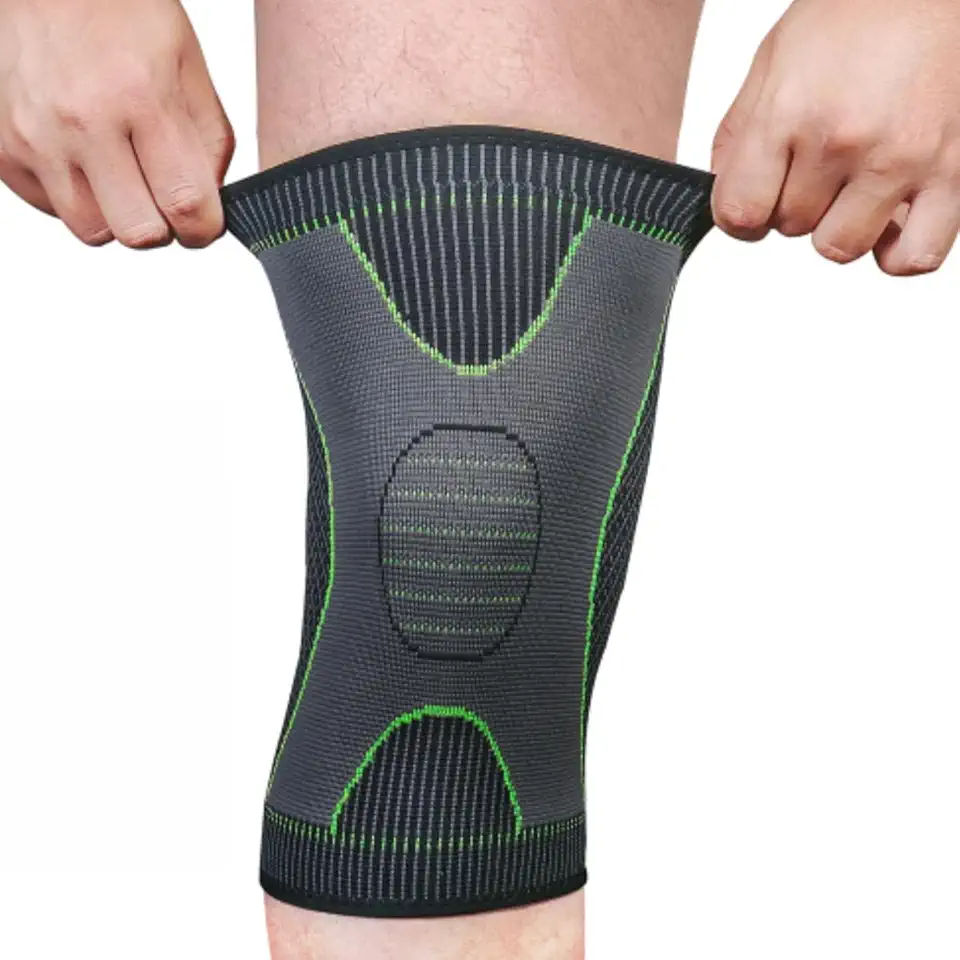 Joelheira Compressão Ortopédica Suporte Joelho Tensor Flexível Alívio de Dor Joelho Meia