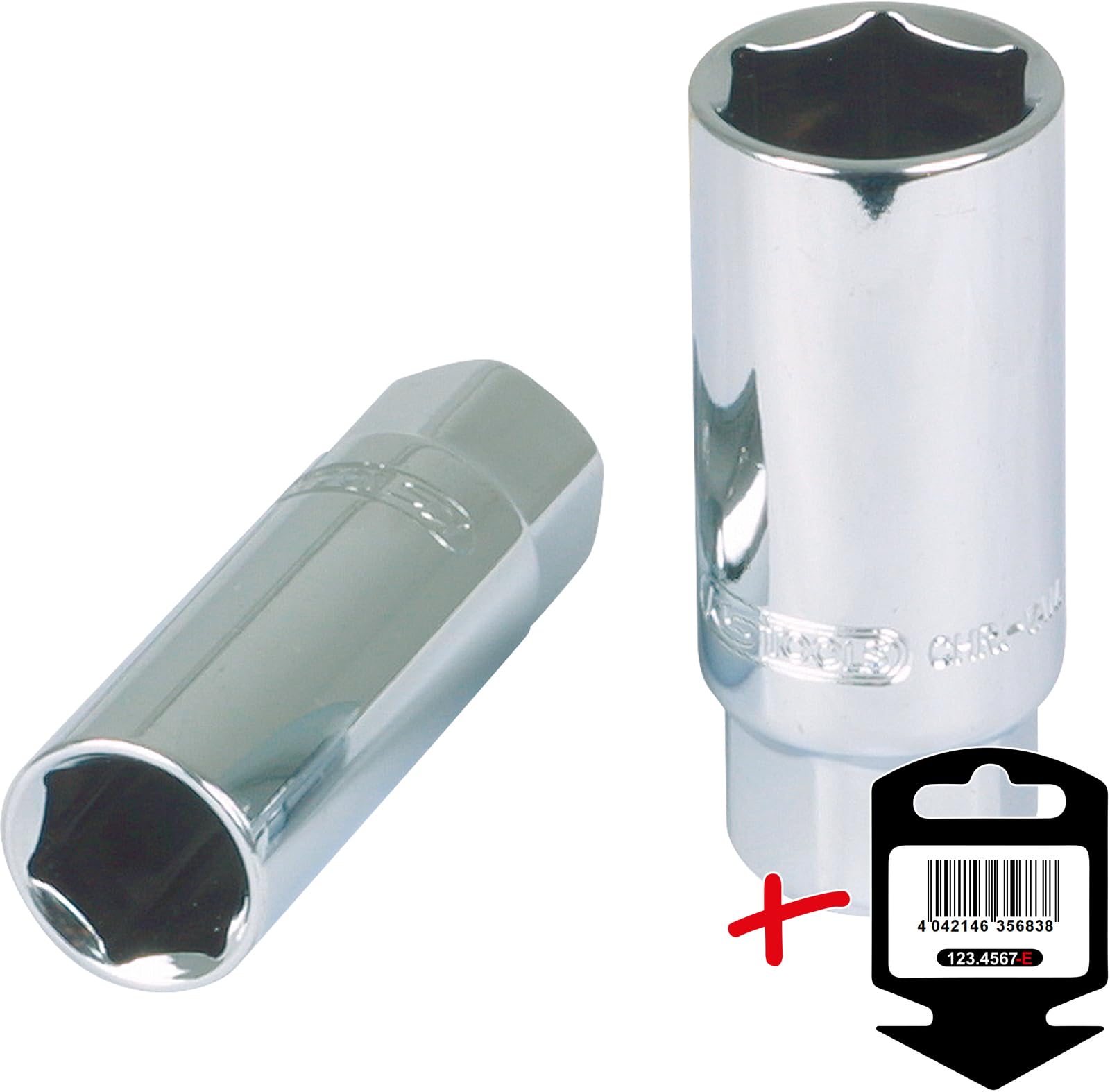 '1/2 Spark Plug Sockets 21 mm Highly Polished on Hanger - Image 2