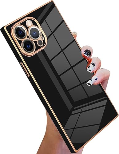 KANGHAR Funda cuadrada compatible con iPhone 12 Pro de lujo con bonito diseño cuadrado, de cuerpo completo, antiarañazos, a prueba de golpes, funda