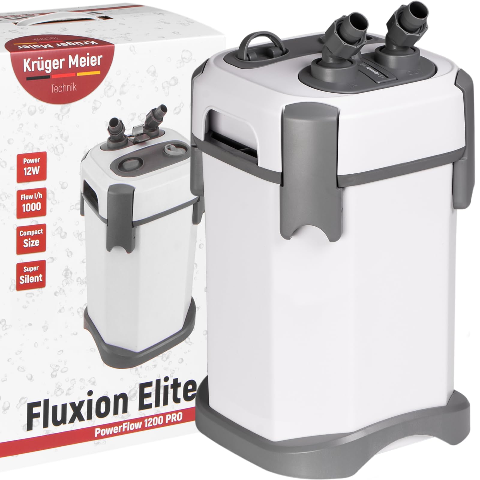 Kruger Meier Fluxion Elite 1200 PRO - filtr zewnętrzny do akwarium 100-250 litrów