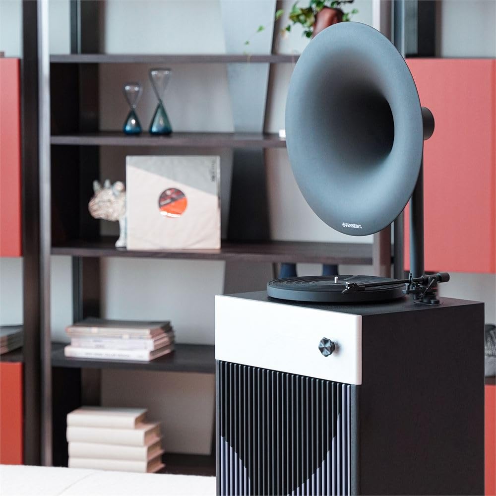 Fennessy i5 Bluetooth Hoparlörlü 110W Hi-Fi Retro Pikap Plakçalar Turntable, Quicksand