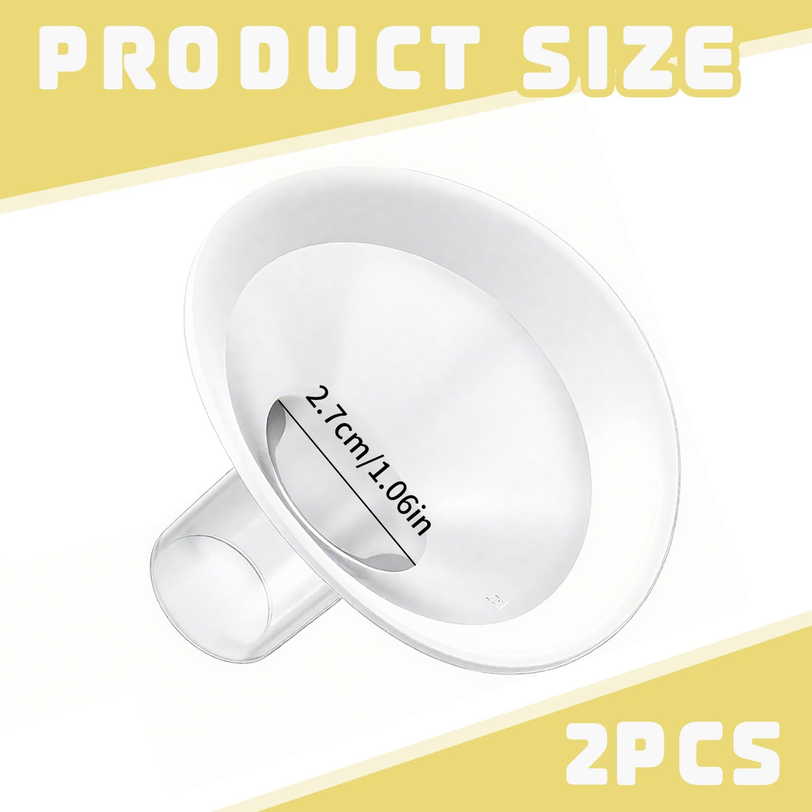 2 szt. miseczek na piersi 27 mm owalne silikonowe miękkie laktator akcesoria do laktatora dla Medela PersonalFit Freestyle Maxflow Freestyle Flex Swing Maxi Connector Lansinoh Signature Pro
