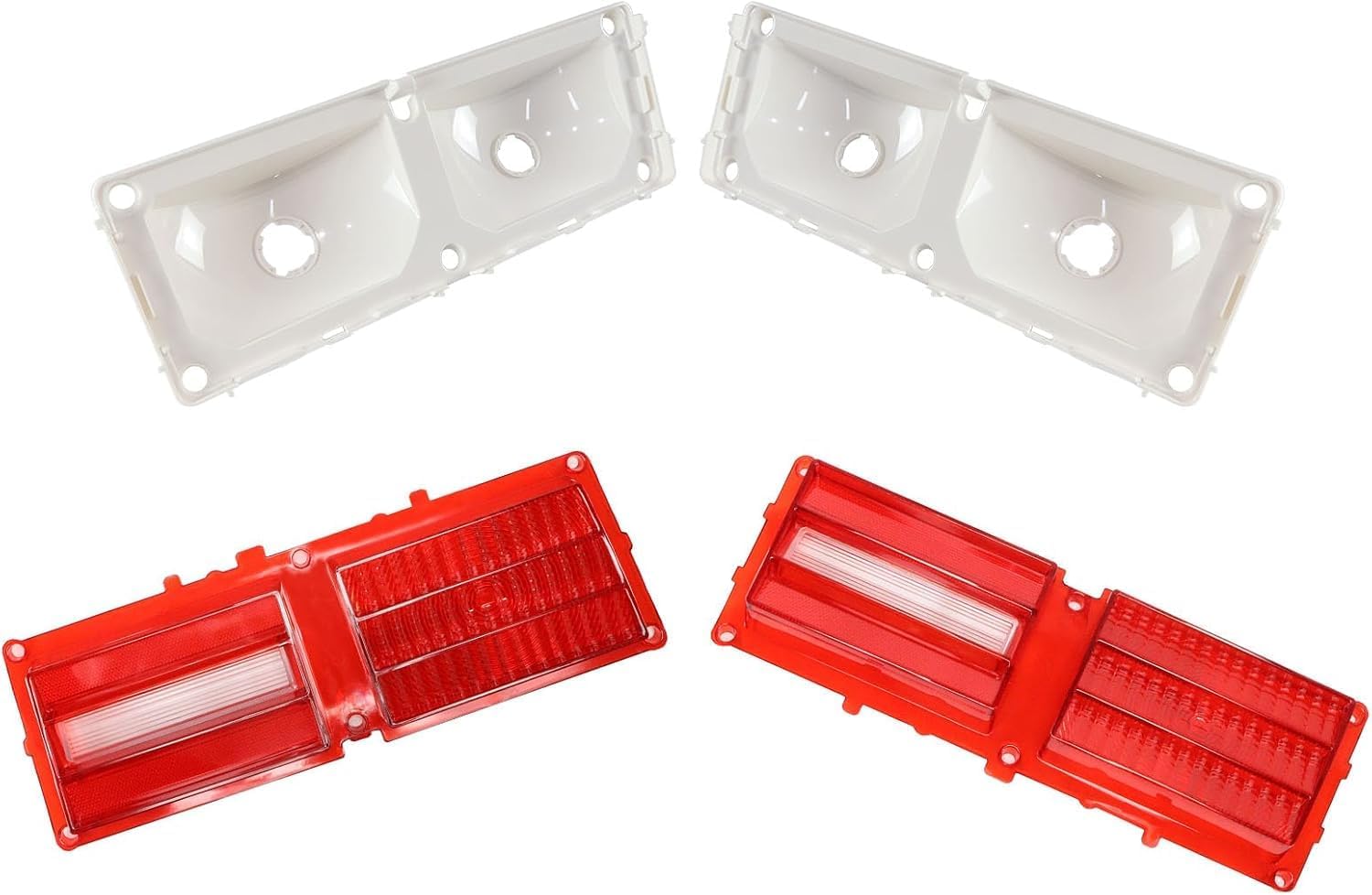 Fits for 1975-1979 Chevy Chevrolet Tail Lamp Lens & Housing Set 4PCS