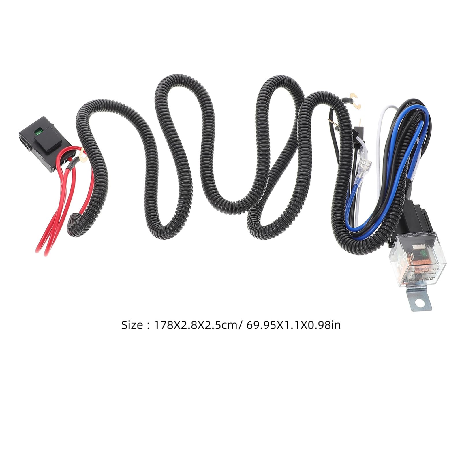 MUCKLILY 1Set Electric Car Horn Kit with Dual Horn Wiring Harness Design Sound High Impact Performance Stylish Grille Installation Compatible with Various Vehicles