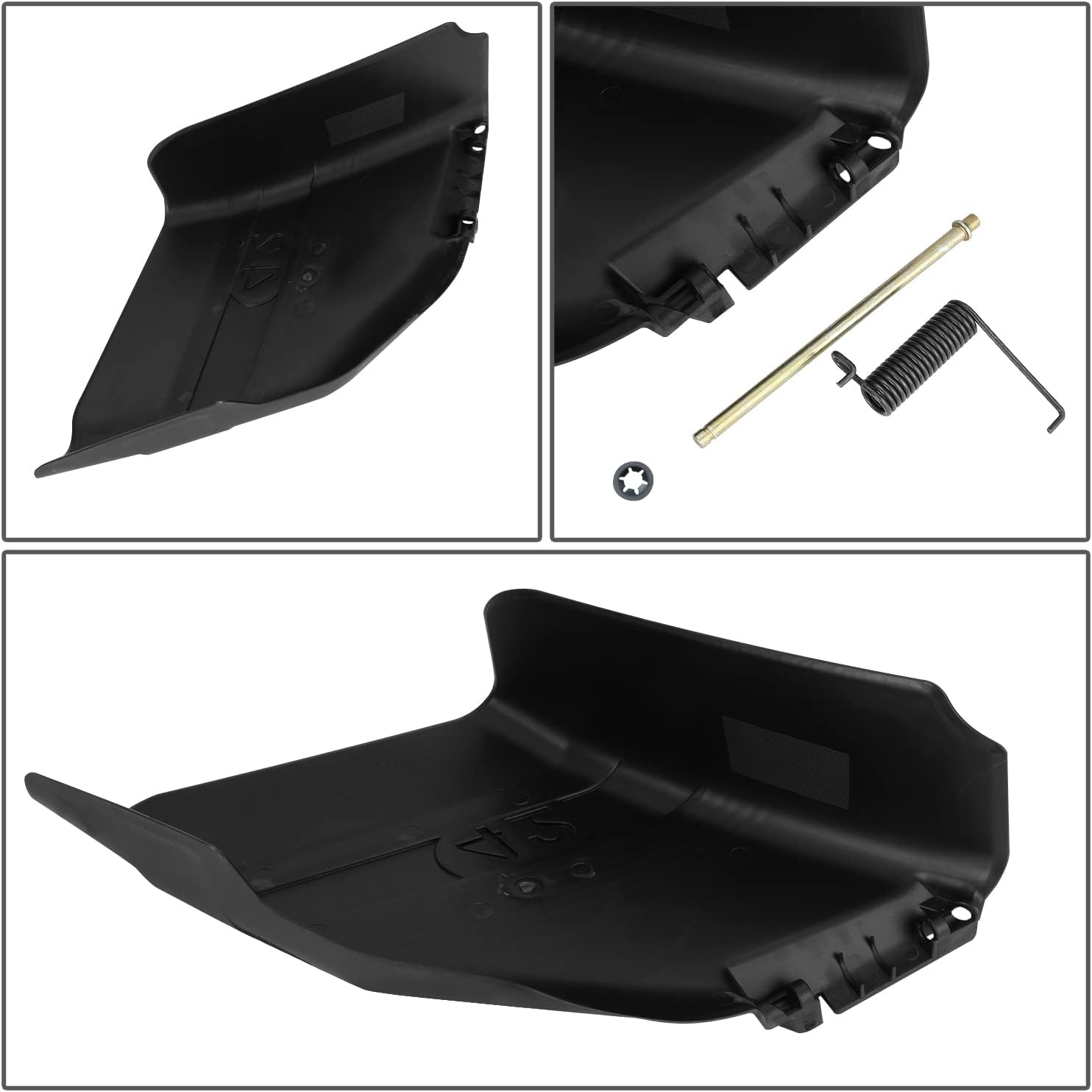 DNA MOTORING 42" Deck Deflector Shield W/Mounting Hardware Compatible with Sears and Craftsman Riding Mowers Tractors, Replaces 130968, 532130968, 539110461 - ZTL-Y-0254