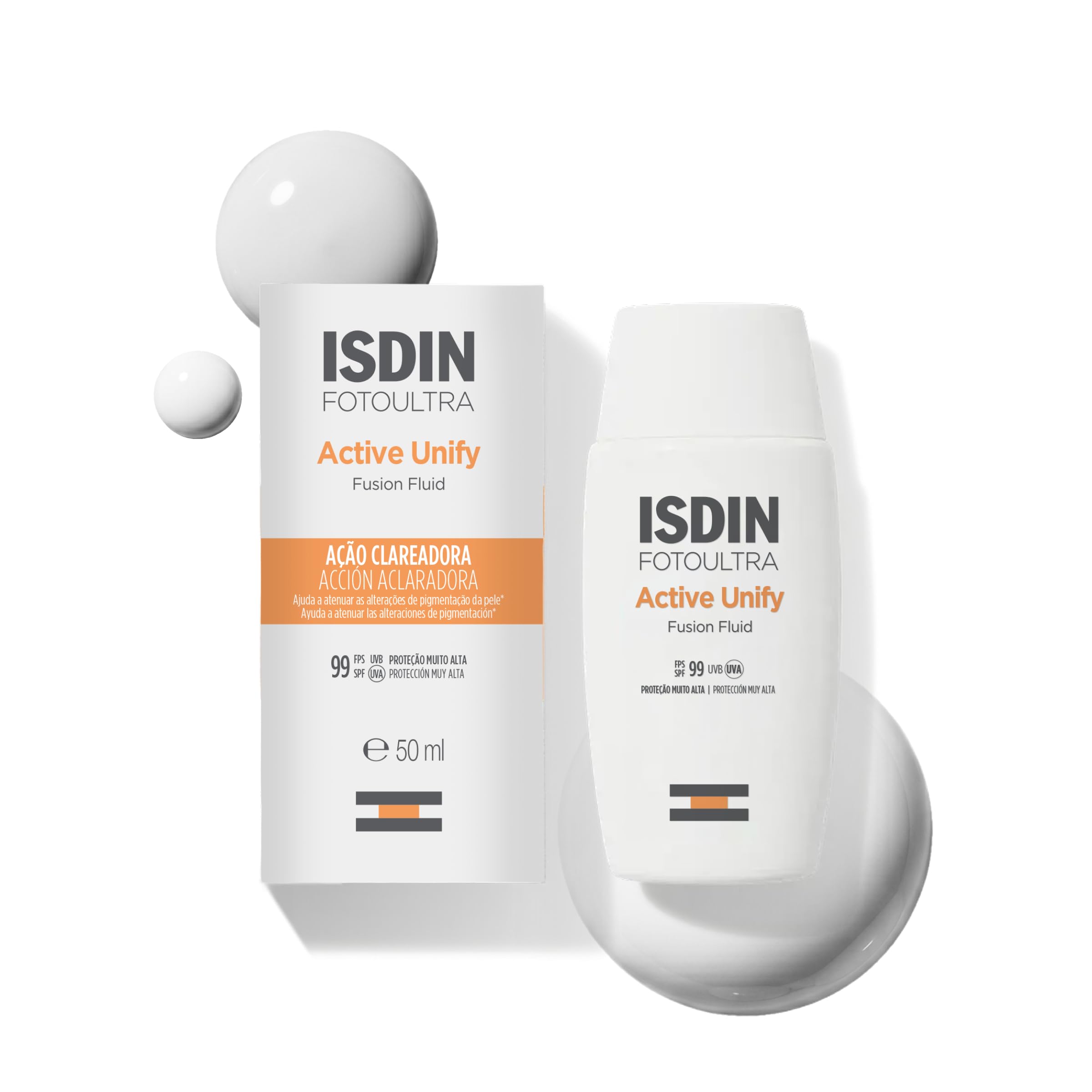 ISDIN Clareador Facial Foto Ultra Active Unify Sem Cor FPS 99-50ml
