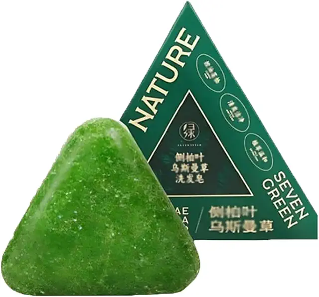 Nature Triangle Shampoo Bar - Groene Zeep Driehoek for All Hair Types