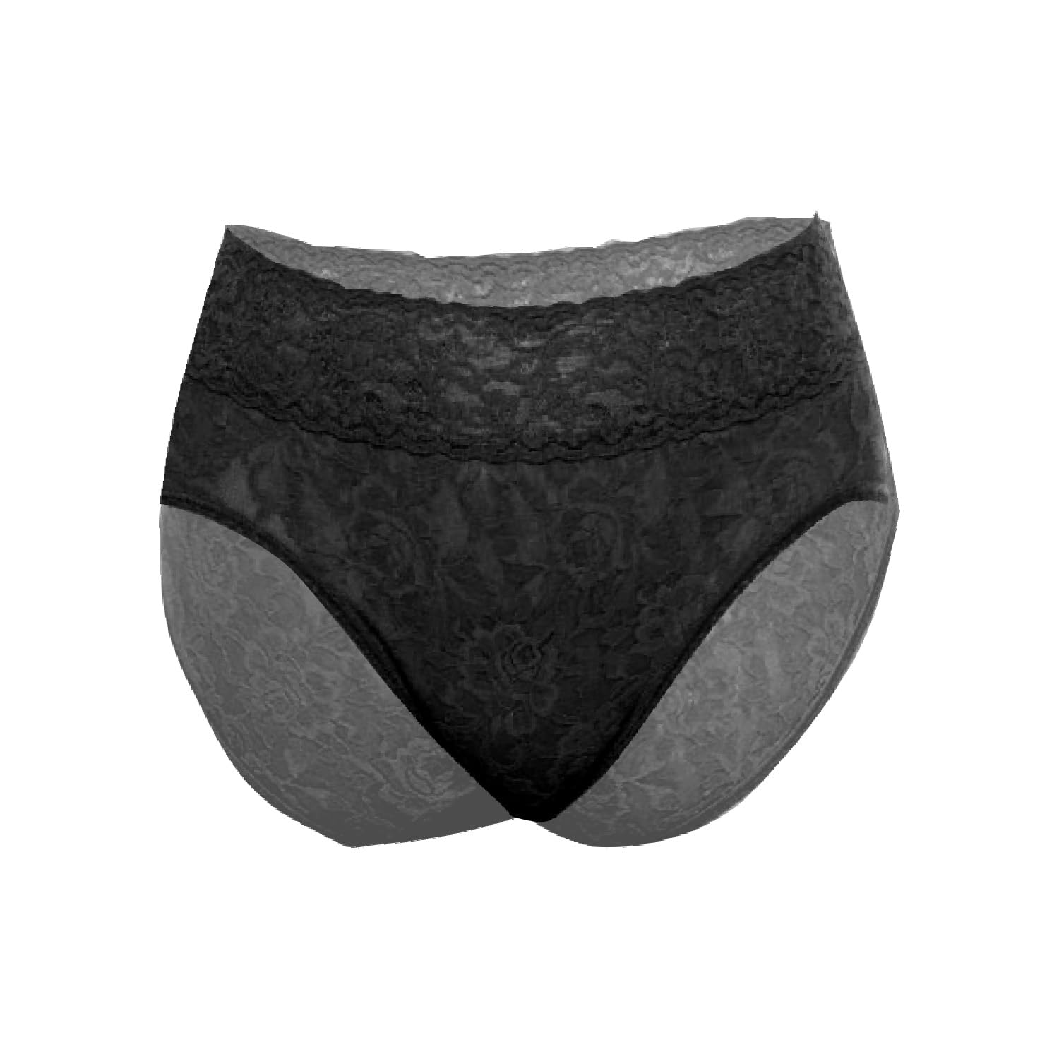 muquam Womens Floral Lace High-Waist Brief Panty-picture-49