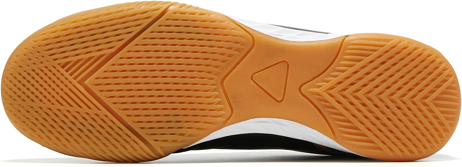 Men's Indoor Soccer Shoes for Women's Trainer Rubber Futsal Shoes for Athletic Flat Outsole Training Sneaker - Image 4