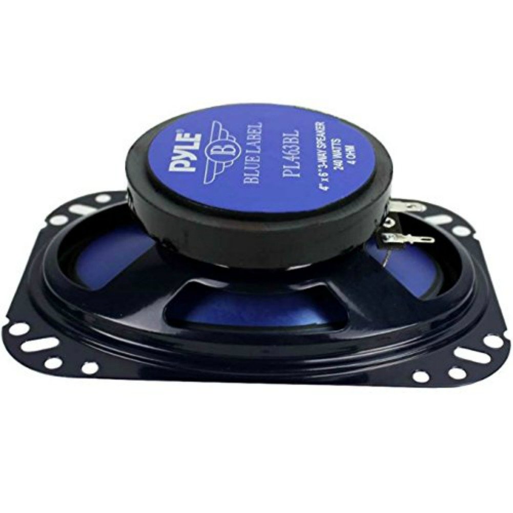 Pareja DE Altavoces O DIFUSORES OVALADOS 4" X 6" 10 CM X 15 CM PYLE PL463BL Azul 240 Watt RMS 480 Watt MAX A. 3 Calles TRIASSIALI por Puertas Portero ES TAQUILLAS Coche