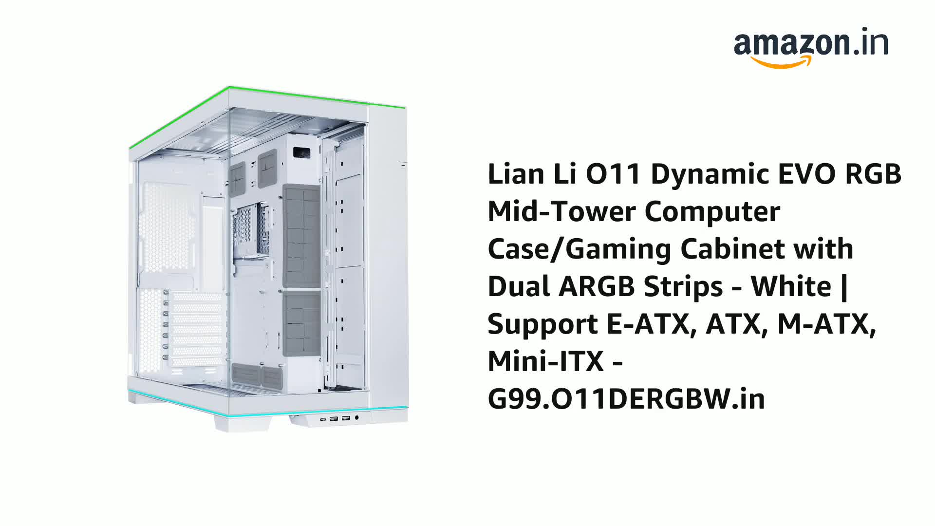 Amazon.in: Buy Lian Li O11 Dynamic EVO RGB Mid-Tower