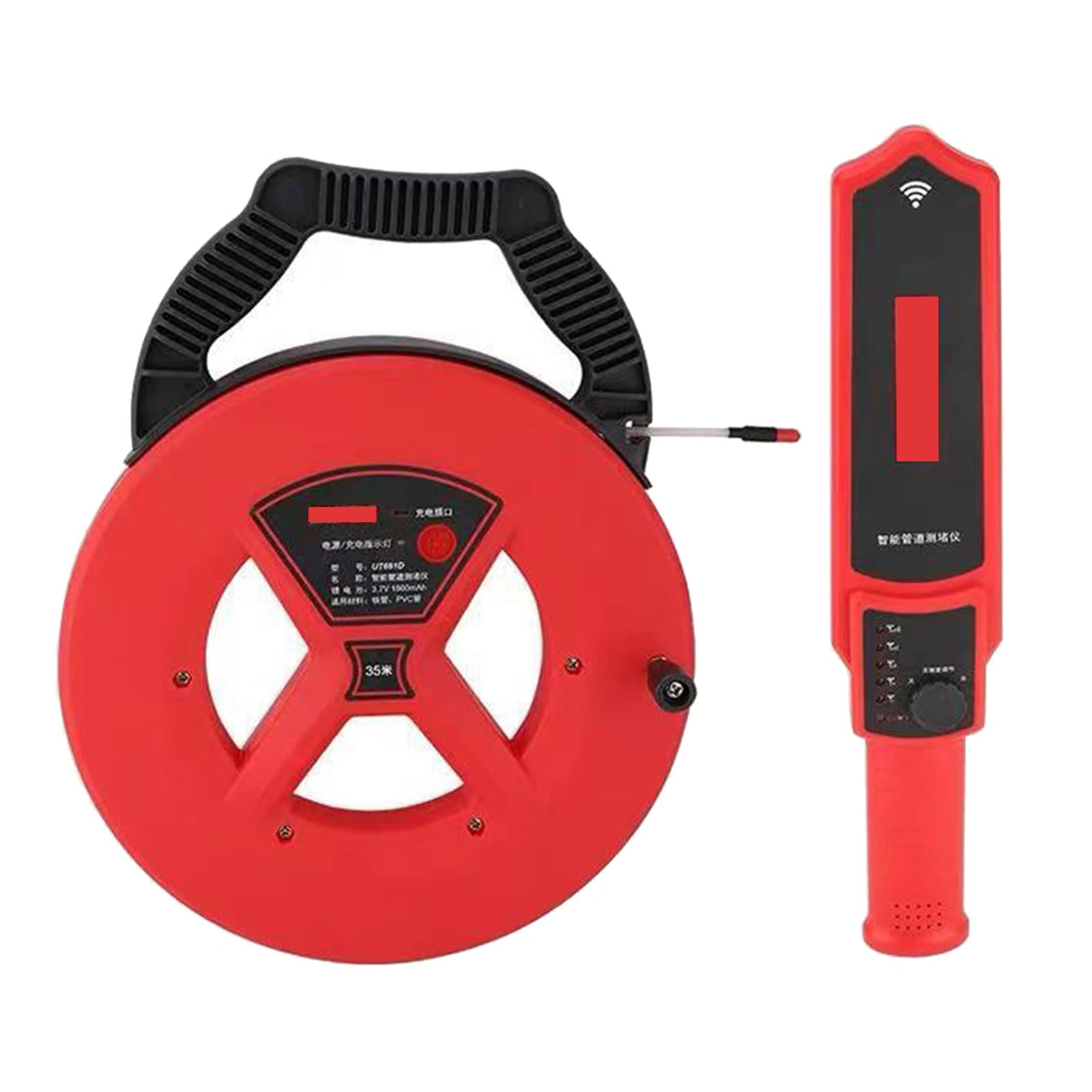 Kaeltsyn D Professional Pvc Iron Pipe Blockage Etector Iagnostic Scanner Pipeline Blocking Clogging Plumber Instrument Ergonomic