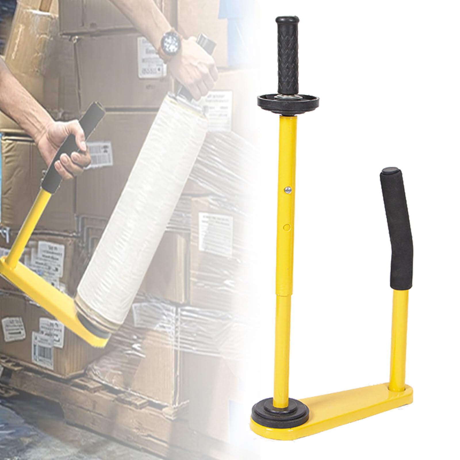 Handgehaltene Stretchfolien-Verpackungsmaschine,Geeignet Für 45 cm (17,7 Zoll) Und 50 cm (19,6 Zoll) Folien. Für Lebensmittel Und Kleine Verpackungen.Folie Nicht Im Lieferumfang Enthalten