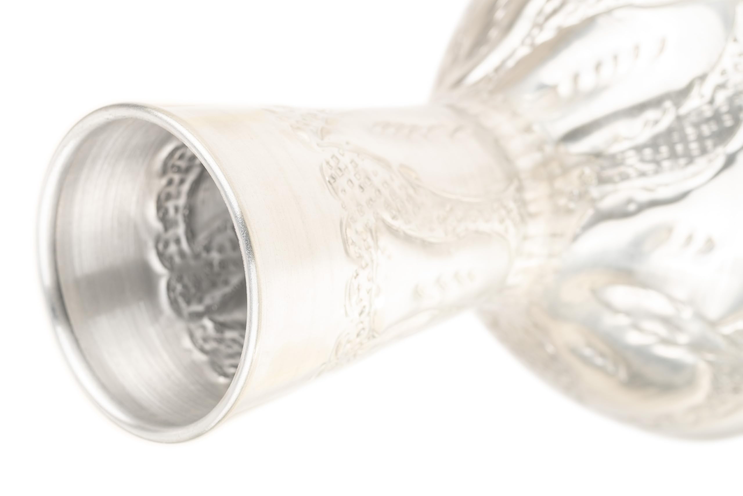 Meinl Percussion Mini Series Doumbek - Mini Handtrommel - Mit Kunststofffell - Durchmesser 4 Zoll - Aluminium, Silber (HE-1030)