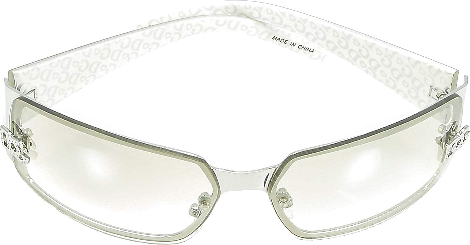 Hand By Hand™ Women's Rimless Sunglasses DG Eyewear Oval Rectangular [Clear](One Size)