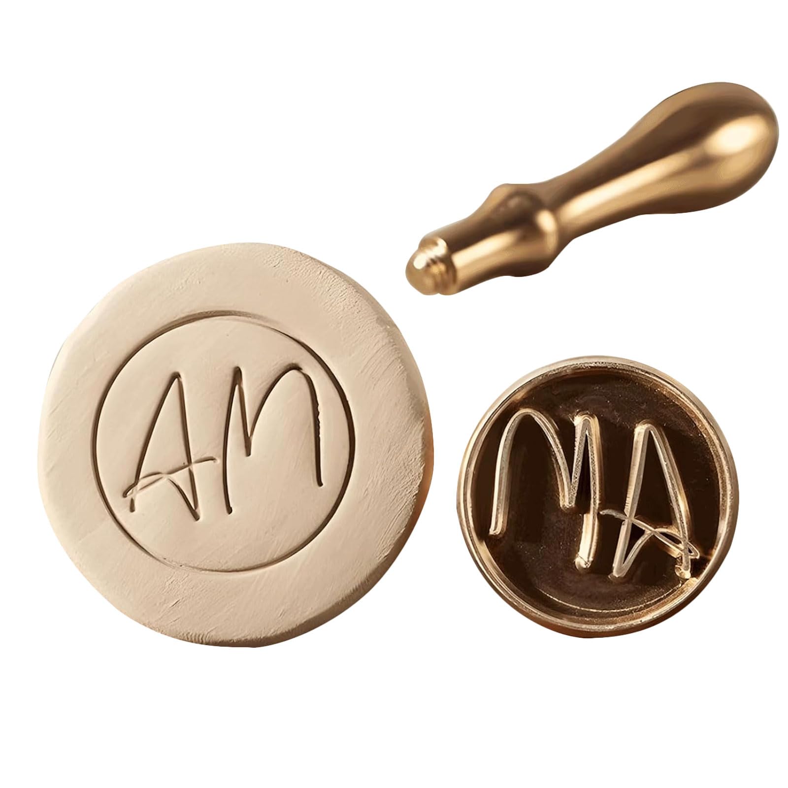 esmen Timbro in Argilla Personalizzato Timbro con Lettera Timbro in Ceramica Personalizzato con Il Tuo Logo Timbro in Ceramica Stampe uniche per Ceramica in Argilla Timbro per Sapone