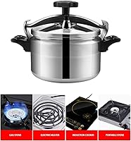 Vista 4 de Horoper Olla a presión para el hogar, olla a presión a prueba de explosiones, olla a presión de gran capacidad, aleación de aluminio, olla a presión